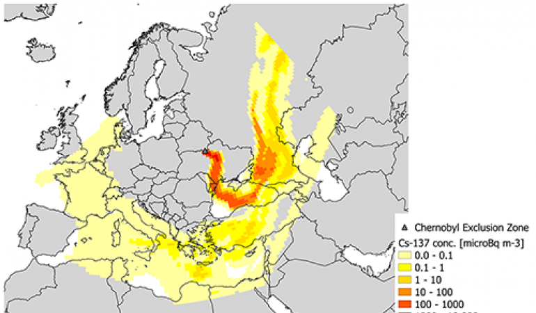 Bosbrand bij Tsjernobyl: stralingsdosis voor Nederland onmeetbaar klein
